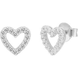 14K Gold Plated Sterling Silver Stud Earrings Heart Bar Triangle Hypoallergenic